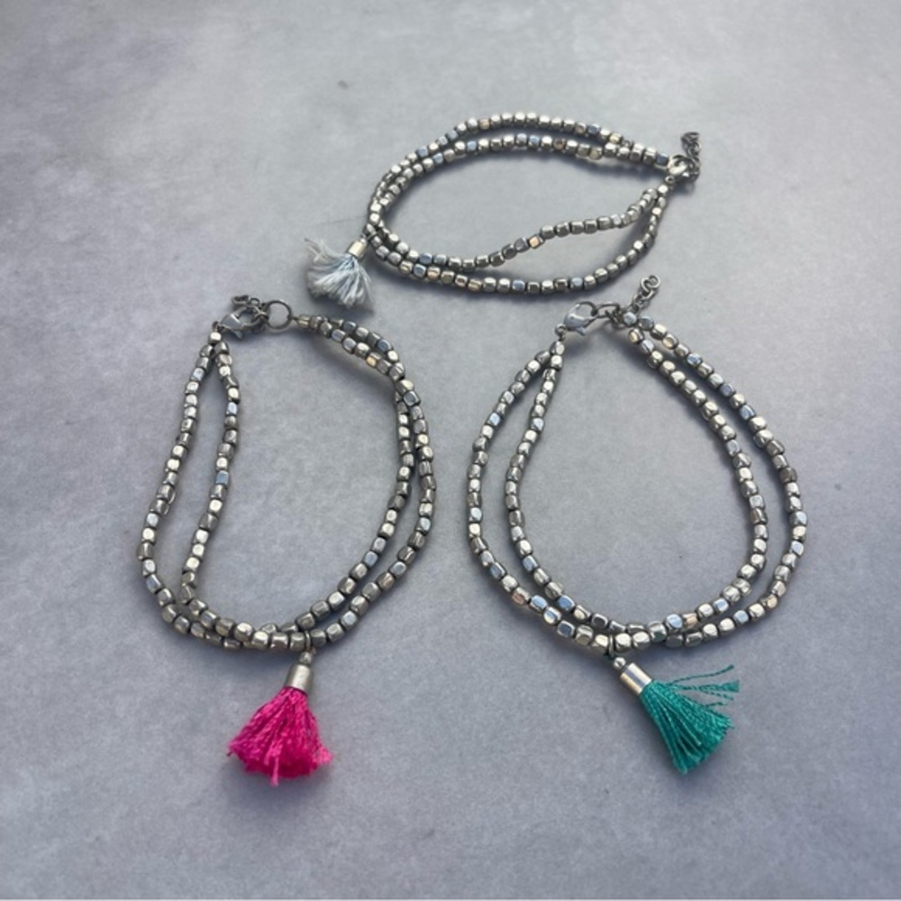 Beaded Anklet Set